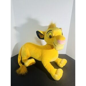 Jumbo Lion King Vintage Disney Simba Plush Stuffed Animal 2002 Hasbro XL Toy